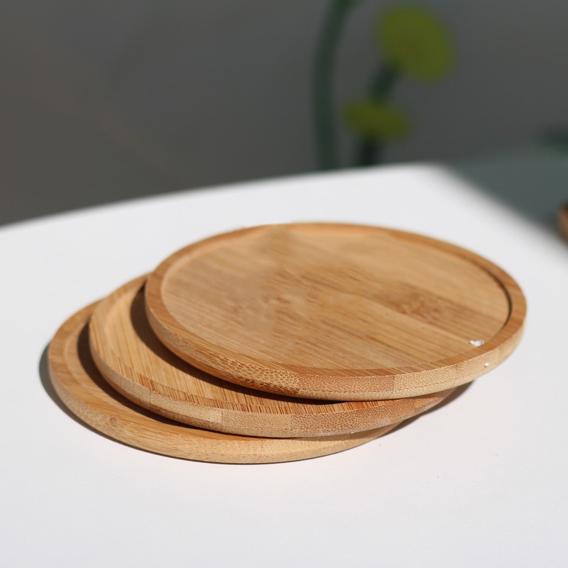 Coffee Tea Stand - Heat Insulation Bamboo Coasters Anti Scald