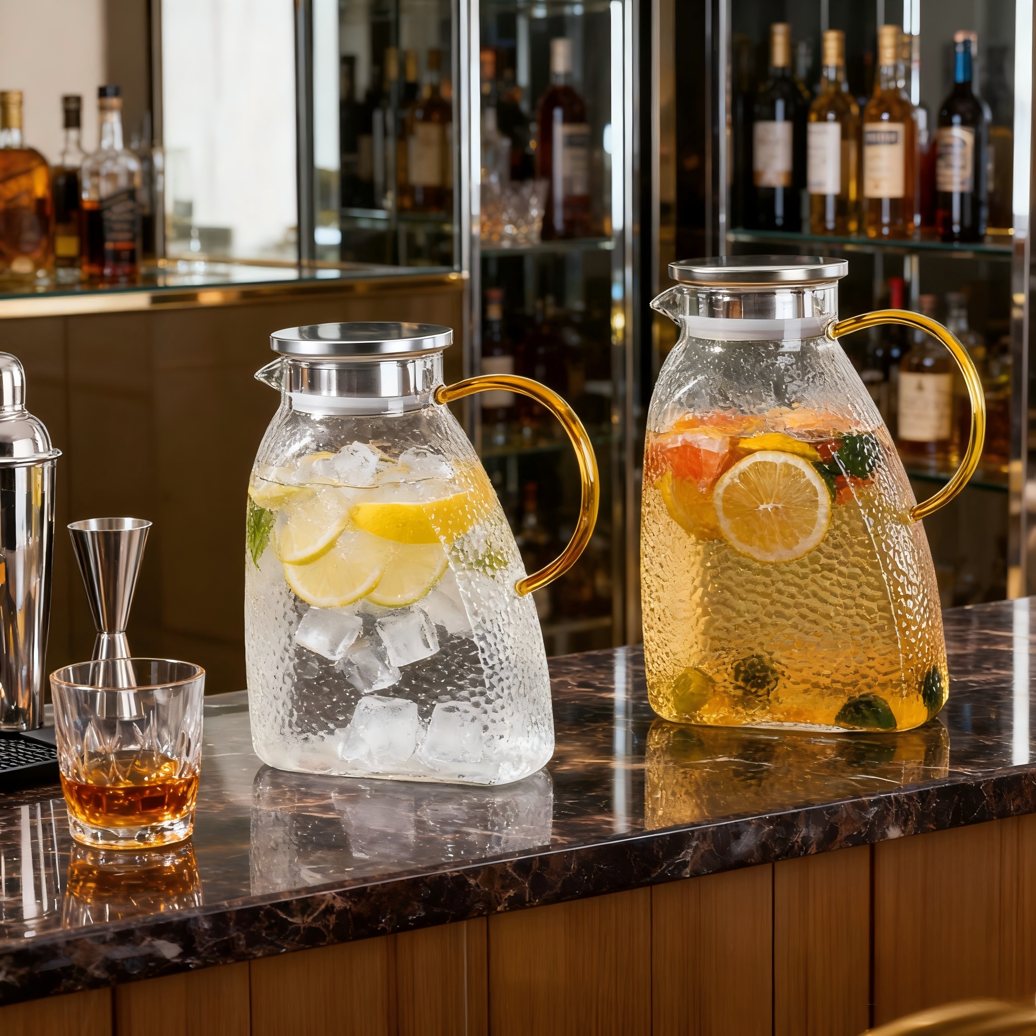 Coffee Tea Equipment - 2pcs Glass Carafe with Lid And