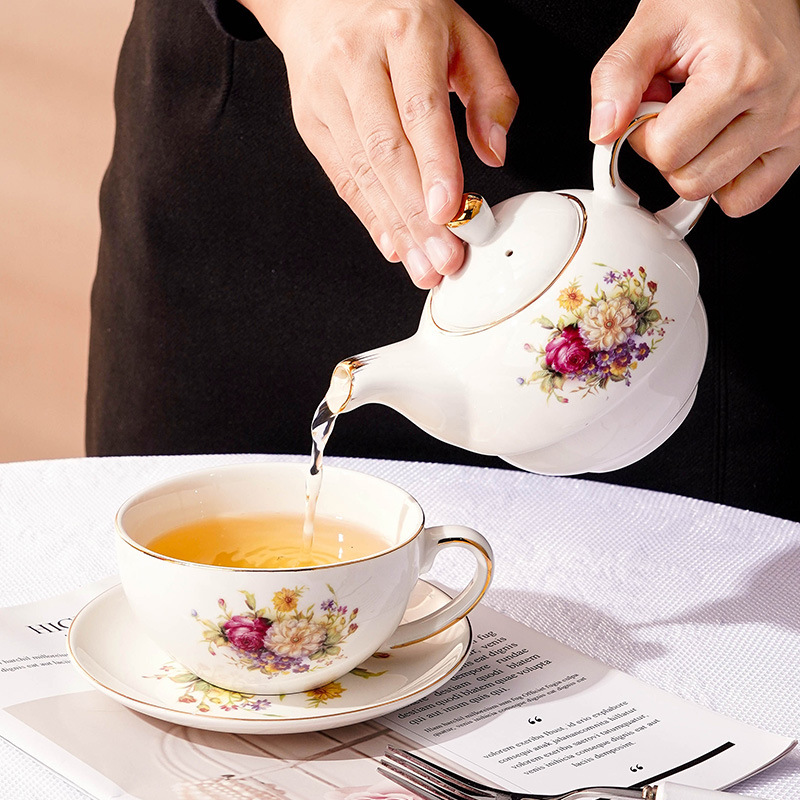 Coffee Tea Gift Set - 480ml Ceramic Tea for One Set