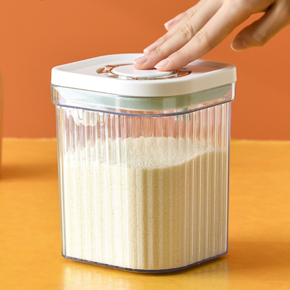 Tea Coffee Sugar Container - Stripe Pattern Milk Powder Storage Box