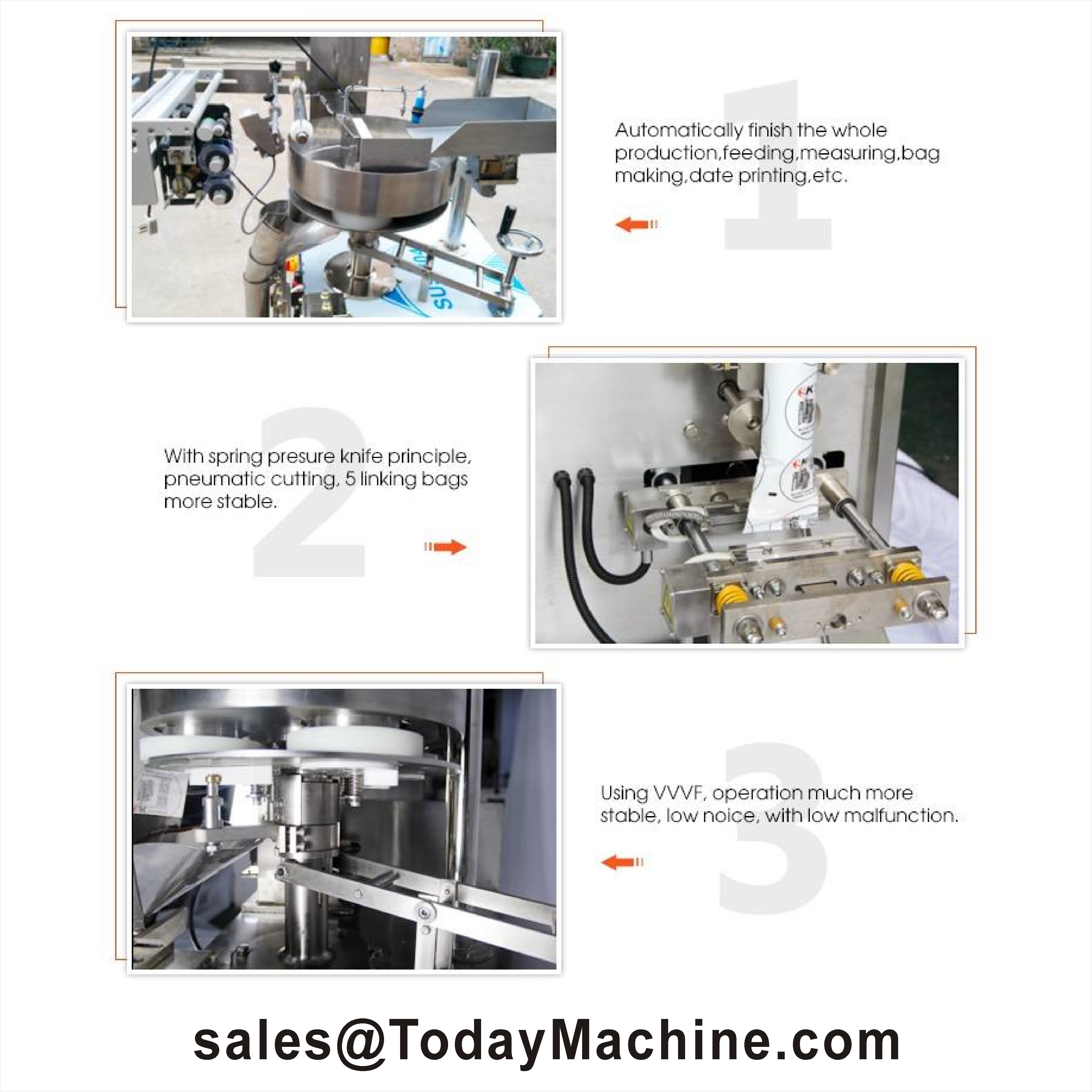 Coffee Tea Sugar - Vertical Granule Filling Packaging Machine for