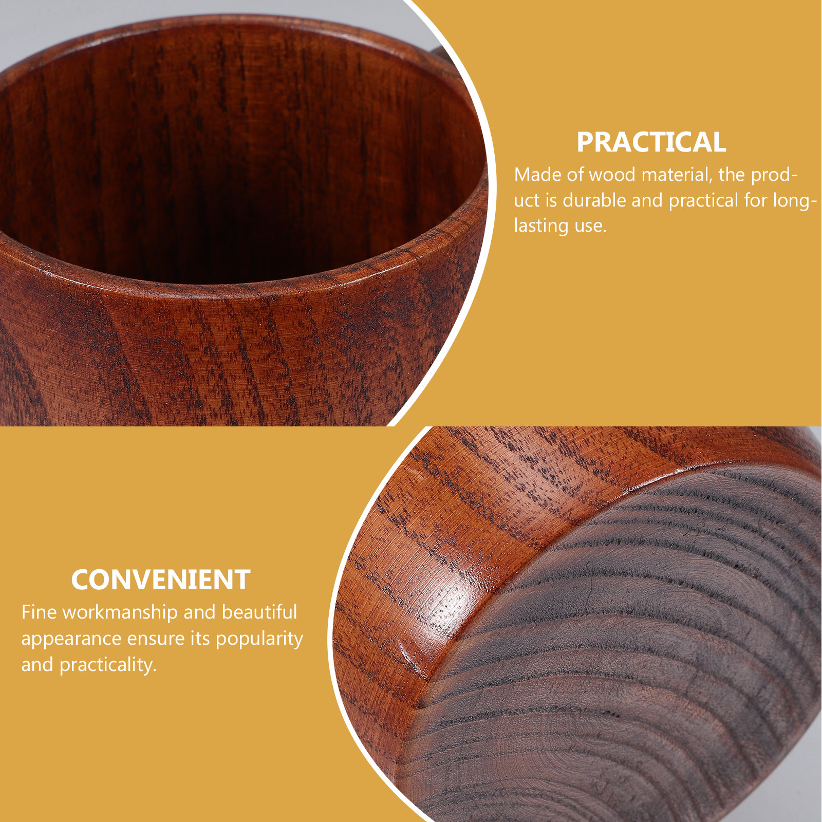 Water Tea And Coffee - Wooden Beer Coffee Mug Water Cup