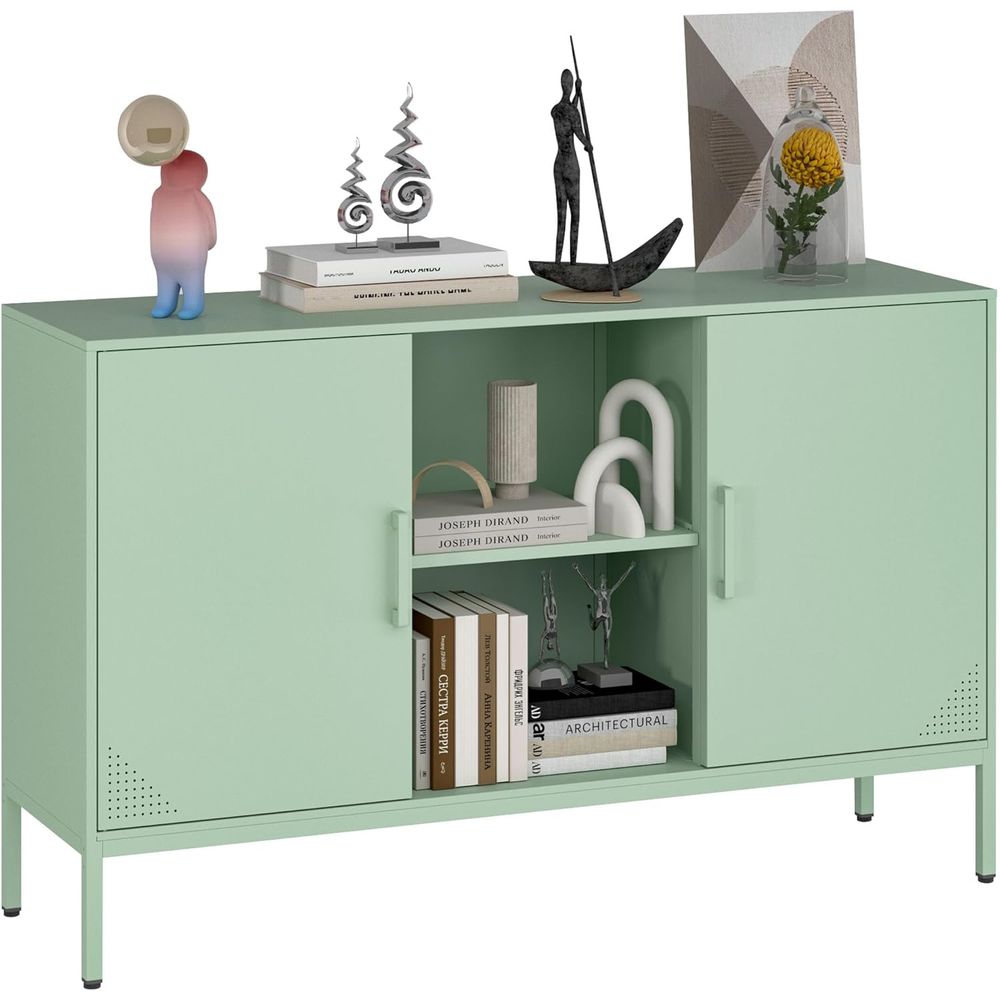 Coffee & Tea Haus - Green 65 Inch TV Stand with