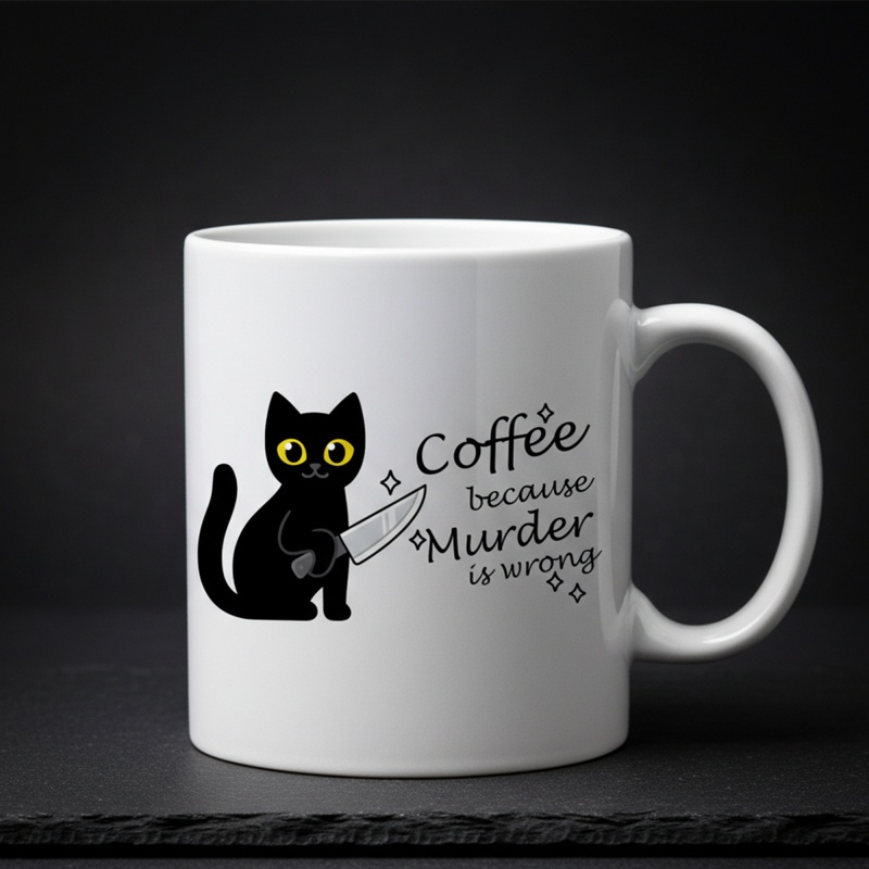 Funny Cat Coffee Mug with the  - Coffee Tea Wrong 评论和价格