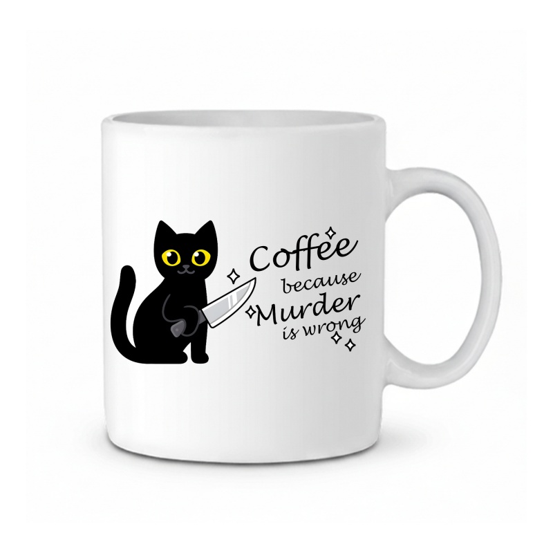Funny Cat Coffee Mug with the  - Coffee Tea Wrong 评论和价格