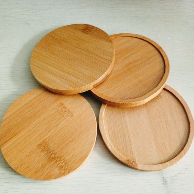 Heat Insulation Bamboo Coaster - Coffee Tea Stand 评论和价格