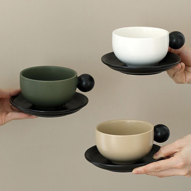 Nordic Contrasting Coffee Cup  - Coffee Tea Gift Set 评论和价格