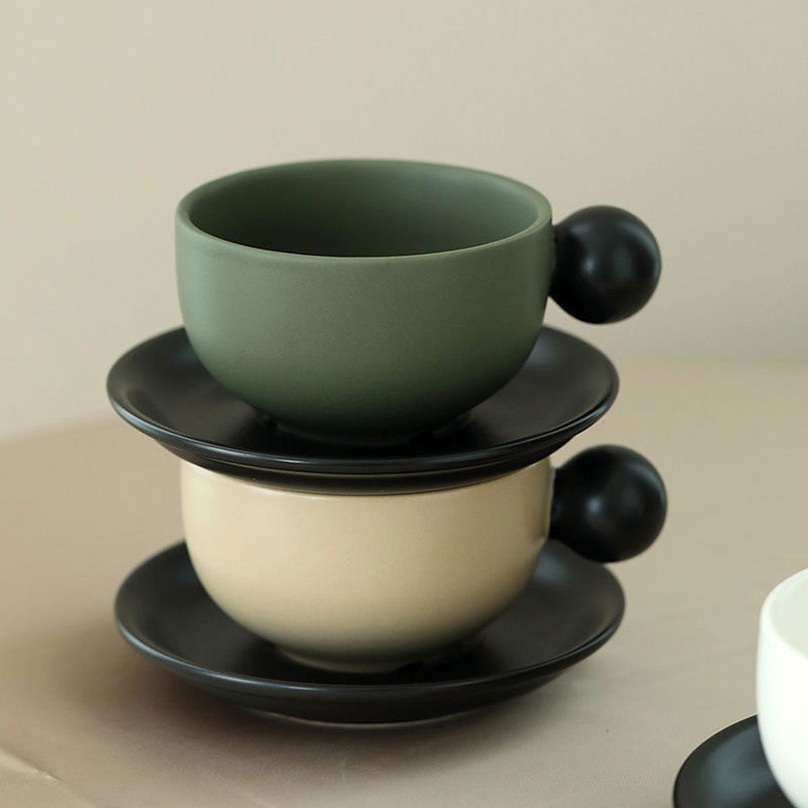 Nordic Contrasting Coffee Cup  - Coffee Tea Gift Set 评论和价格