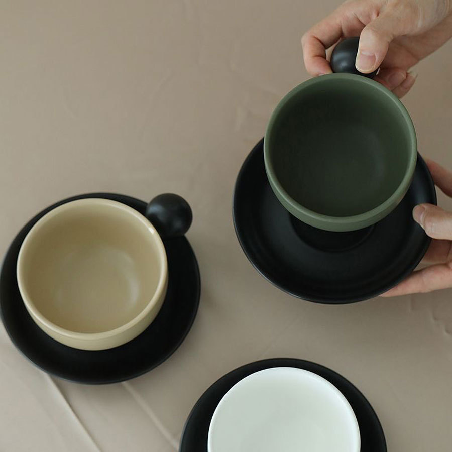 Nordic Contrasting Coffee Cup  - Coffee Tea Gift Set 评论和价格