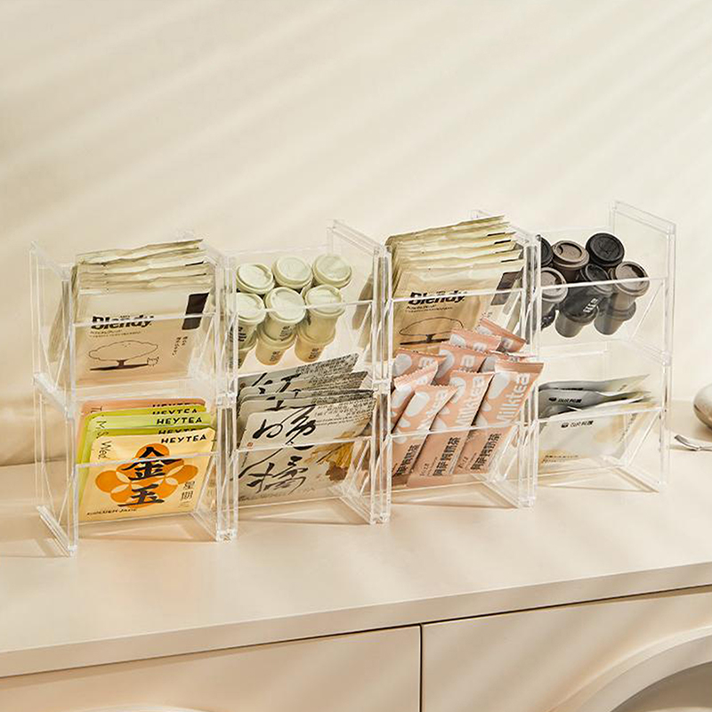 Vertical Tea Box Holder Stacka - Coffee Tea Sugar 评论和价格