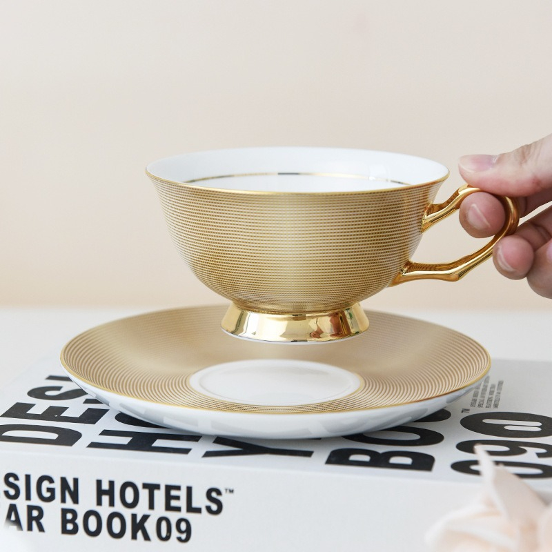 European Coffee Mug Set  Bone  - Coffee Tea Gift Set 评论和价格