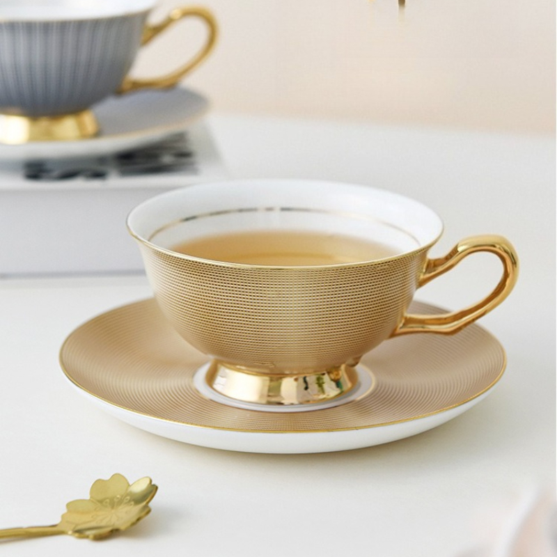 European Coffee Mug Set  Bone  - Coffee Tea Gift Set 评论和价格