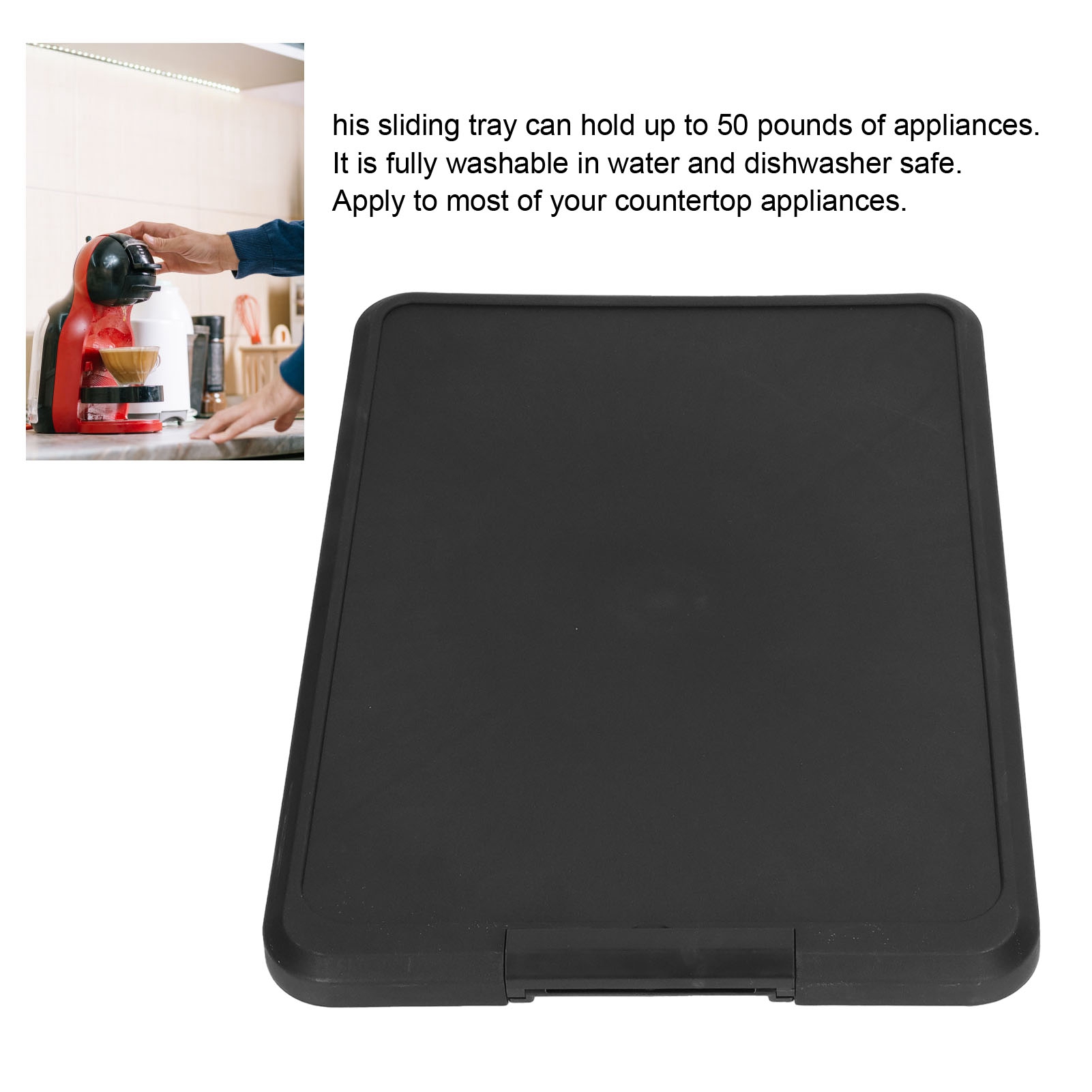 Kitchen Appliance Sliding Tray - Coffee & Tea Haus 评论和价格