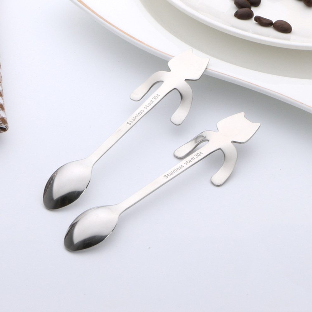 Hanging Cartoon Cat Spoon 304  - Tea Coffee Utensils 评论和价格