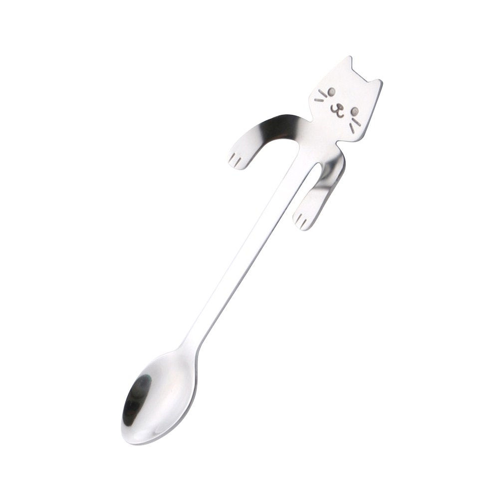 Hanging Cartoon Cat Spoon 304  - Tea Coffee Utensils 评论和价格