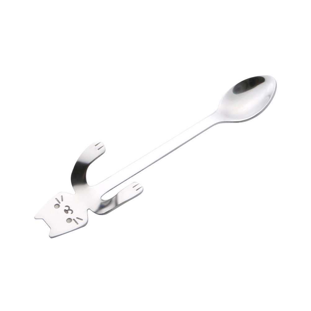 Hanging Cartoon Cat Spoon 304  - Tea Coffee Utensils 评论和价格
