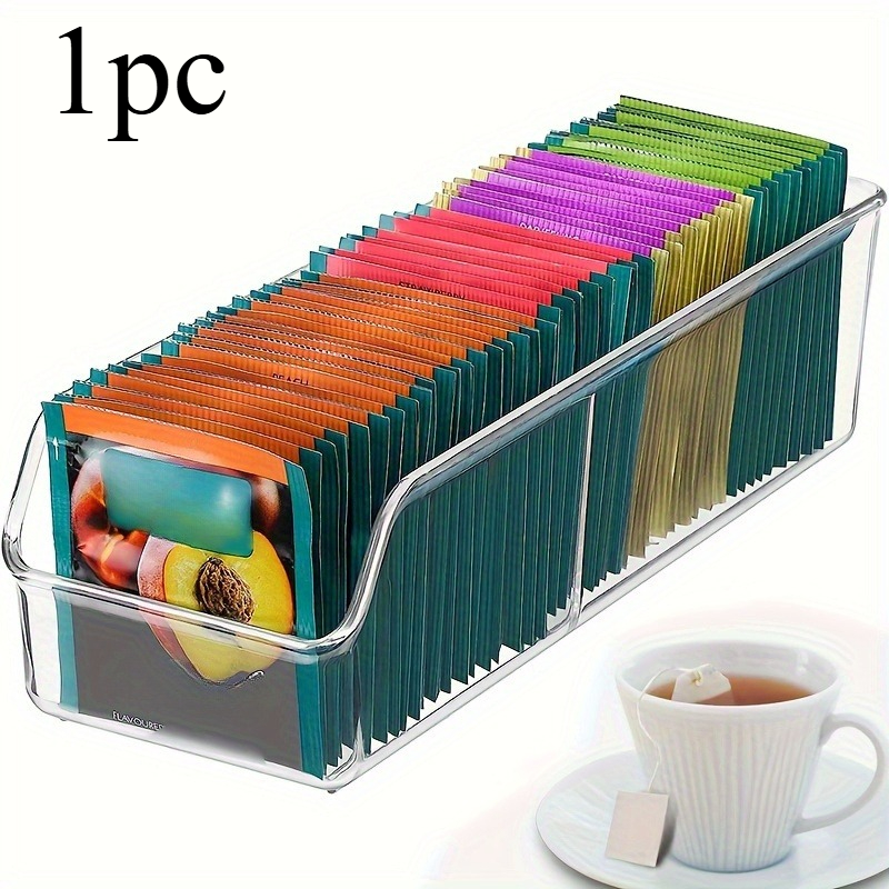 1pc Clear Tea Bag Organizer Bo - Coffee Tea Sugar 评论和价格