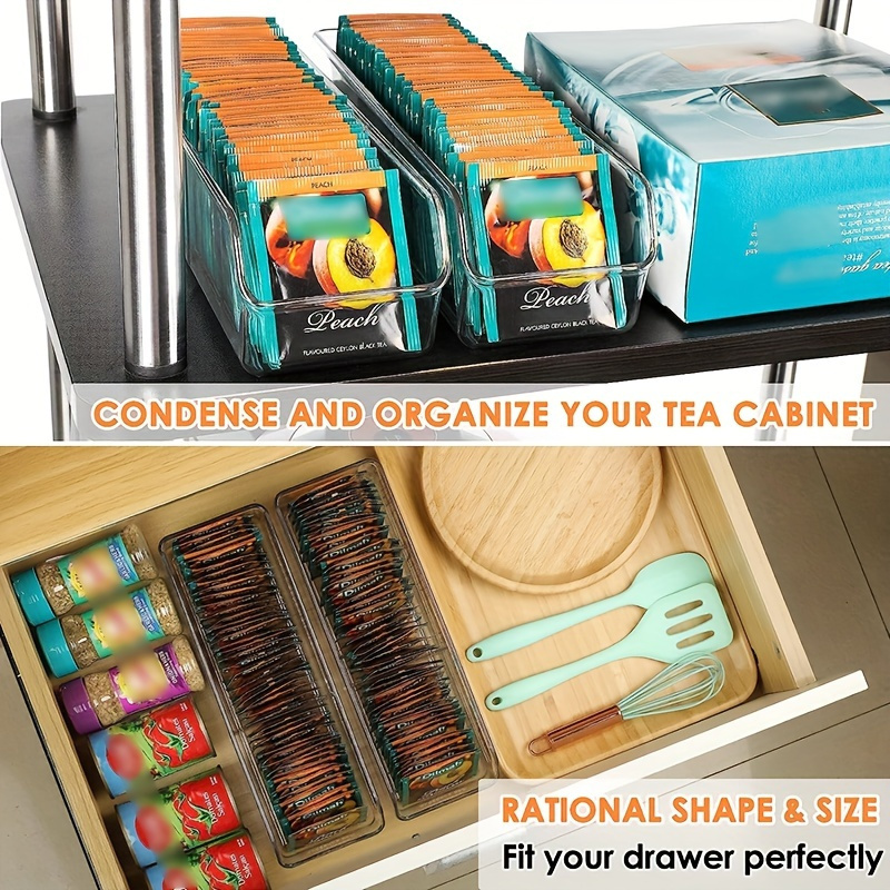 1pc Clear Tea Bag Organizer Bo - Coffee Tea Sugar 评论和价格