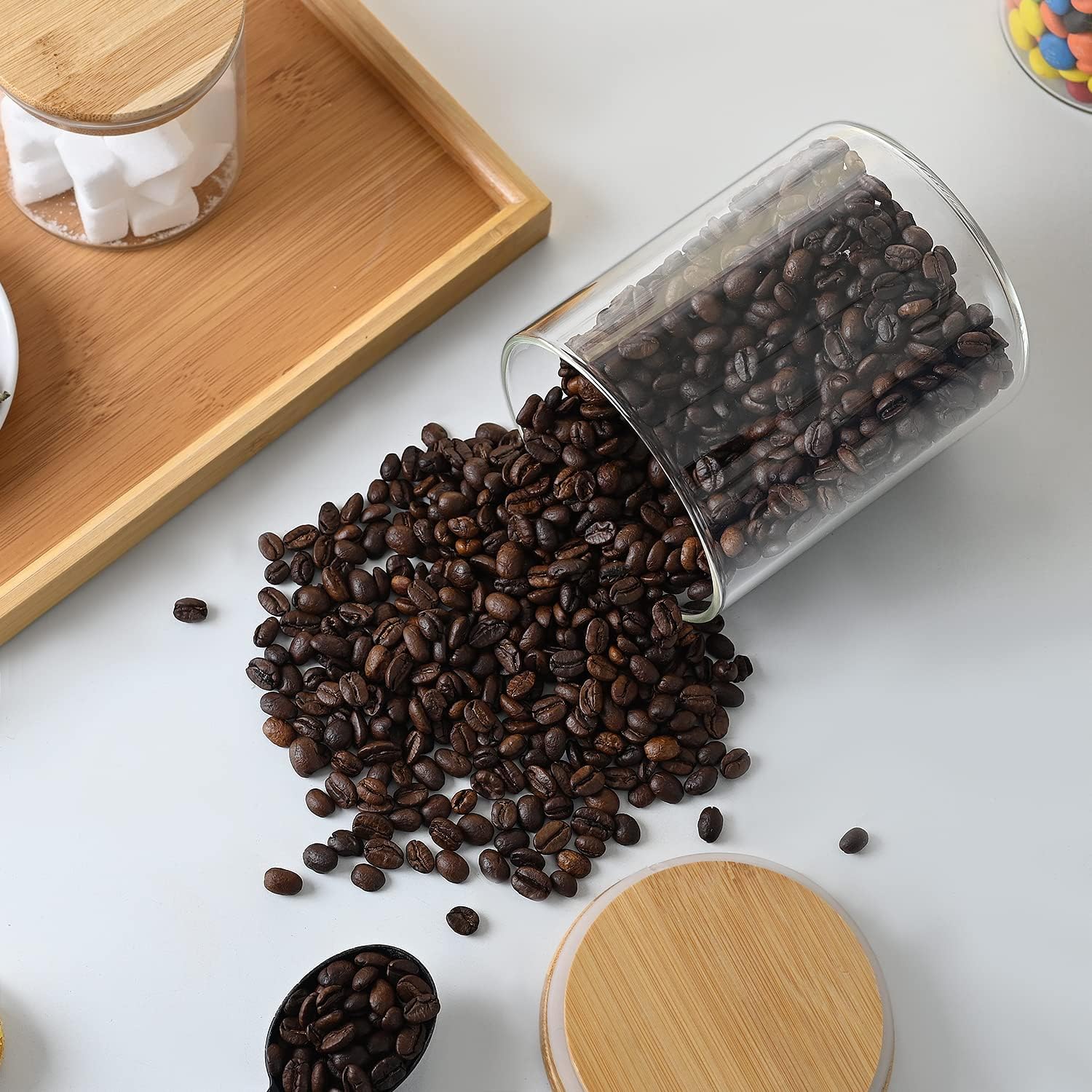 umieo Glass Food Storage Conta - Coffee Tea Sugar 评论和价格