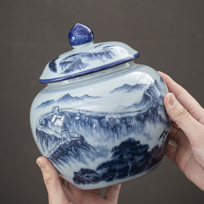 Ceramic tea jar Tea sealed sto - Coffee Tea Sugar 评论和价格