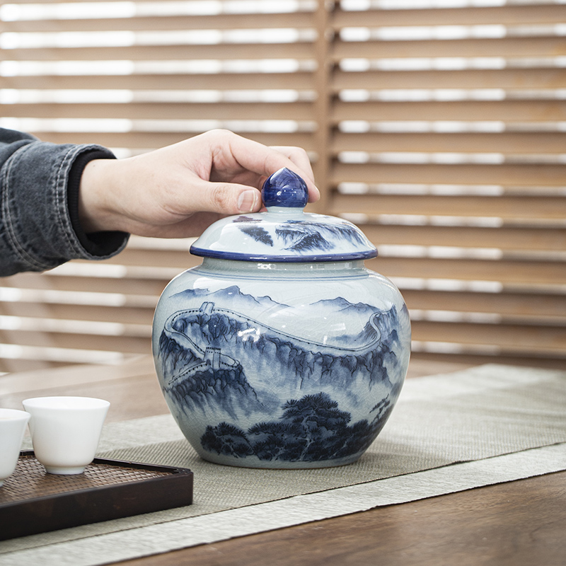 Ceramic tea jar Tea sealed sto - Coffee Tea Sugar 评论和价格