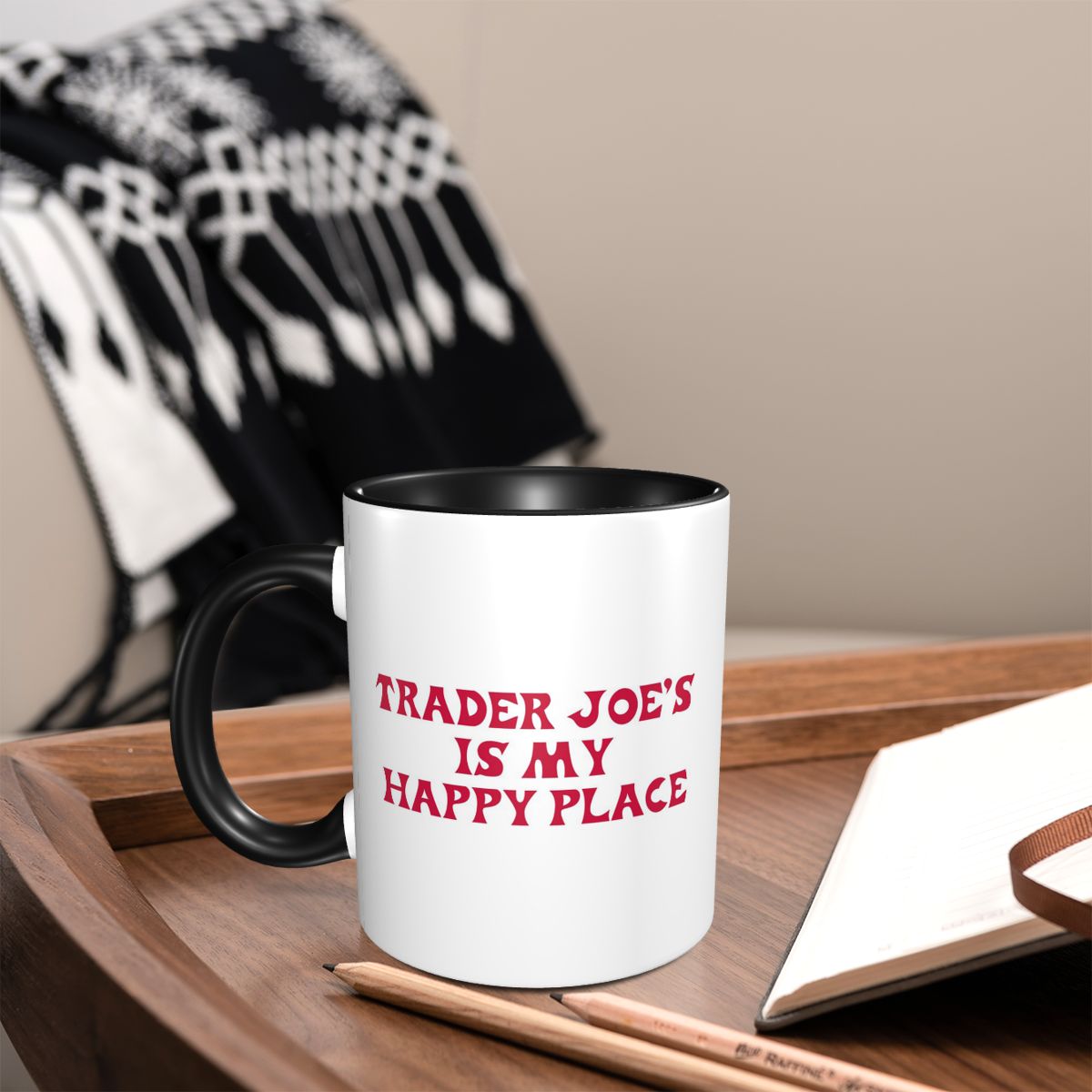 Trader Joe's Is My Happy Place - Coffee And Tea Quotes Funny 评论和价格
