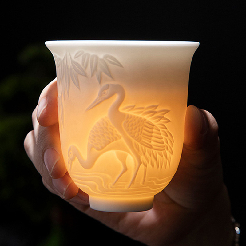 150ml Teacup Jade White Porcel - Coffee Tea Stand 评论和价格