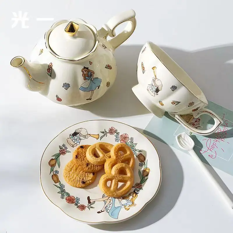Alice Ceramic Tea and Coffee S - Coffee Tea Gift Set 评论和价格