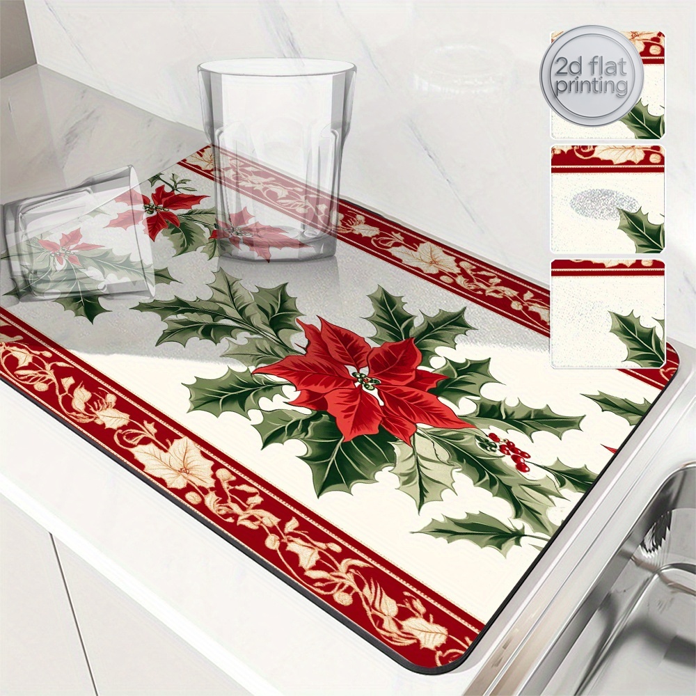 1pc Christmas Poinsettia Holly - Tea Coffee Utensils 评论和价格