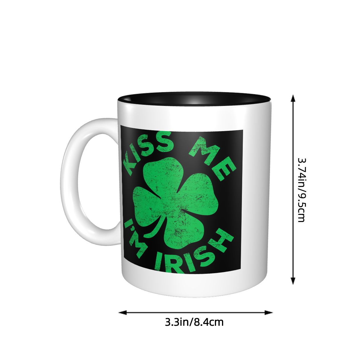 Kiss Me I'm Irish Mug Funny Ce - Coffee Tea Me 评论和价格