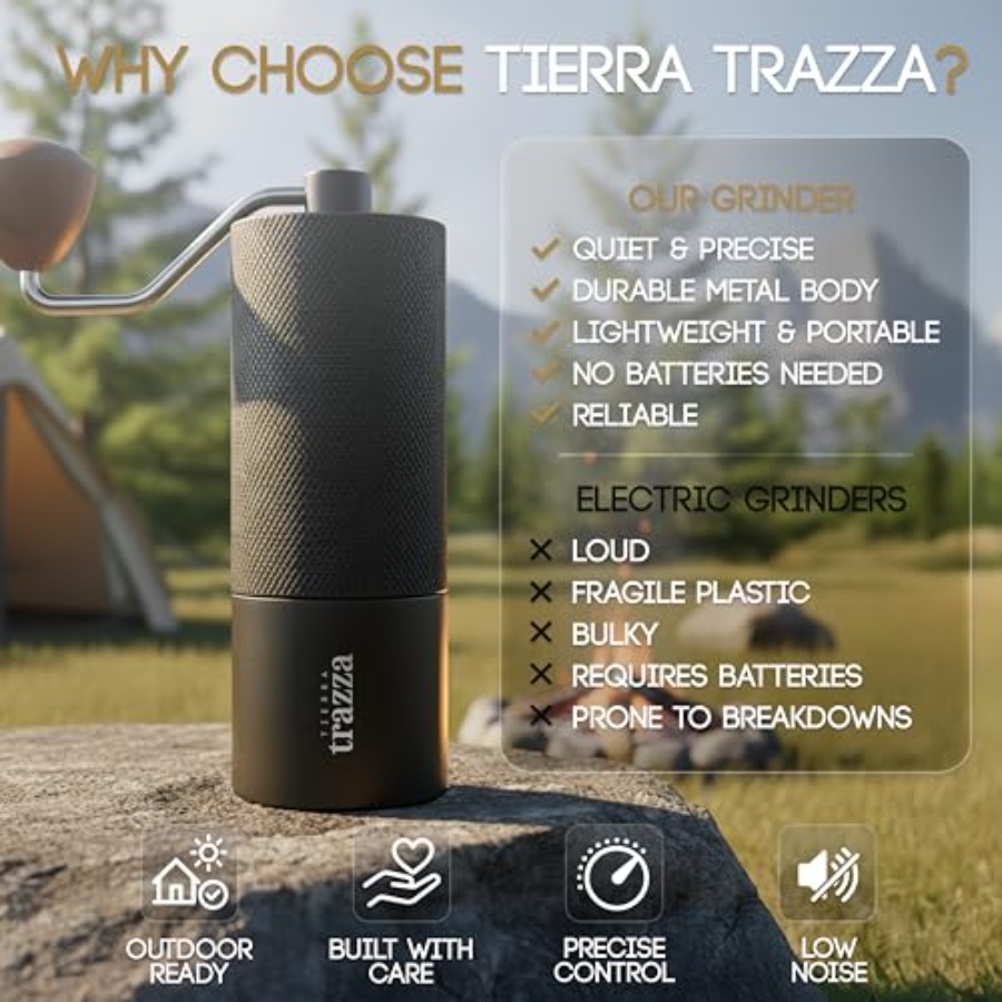Manual Coffee Grinder, Conical - Coffee & Tea Haus 评论和价格