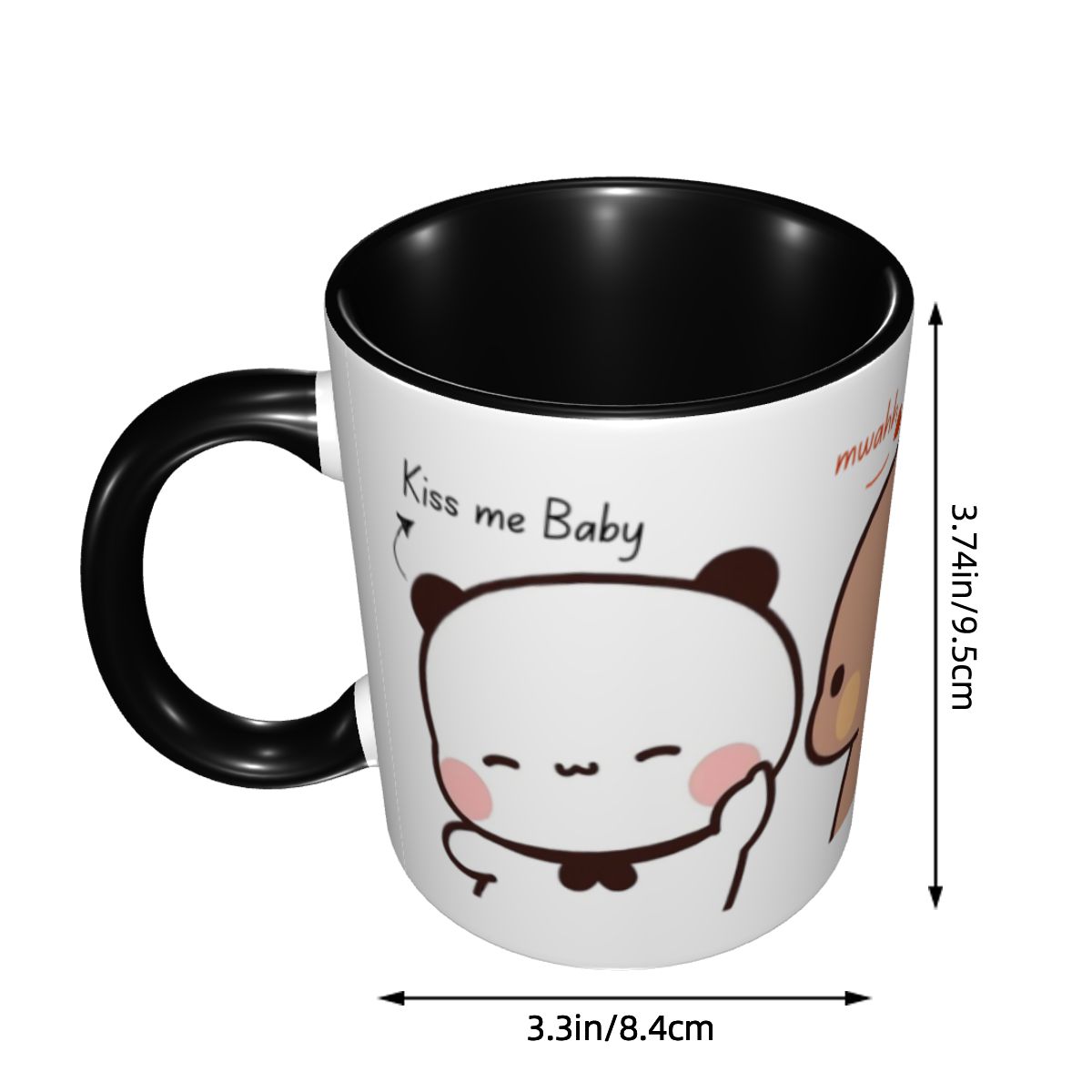 Personalized Kiss Me Baby Mwah - Coffee Tea Me 评论和价格