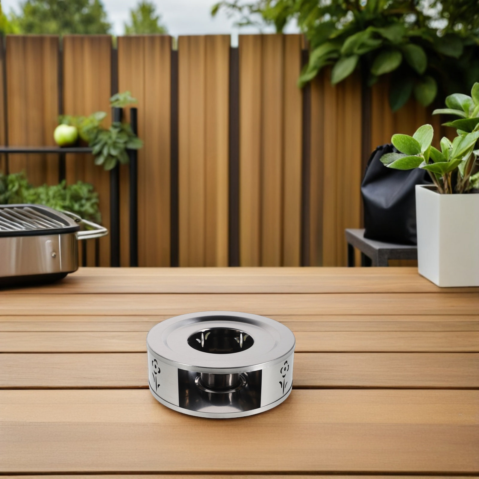 Stainless Steel Teapot Warmer  - Coffee Tea Stand 评论和价格