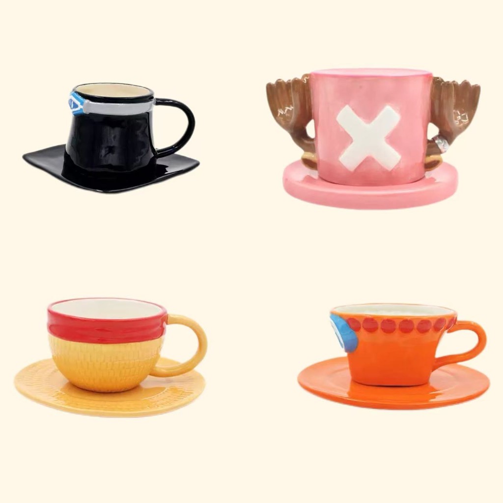 One Piece Character Ceramic Cu - Coffee Tea Gift Set 评论和价格