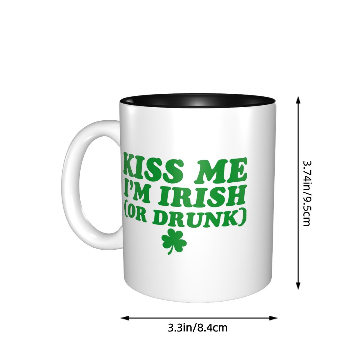 Kiss Me I'm Irish Mug Funny Ce - Coffee Tea Me 评论和价格