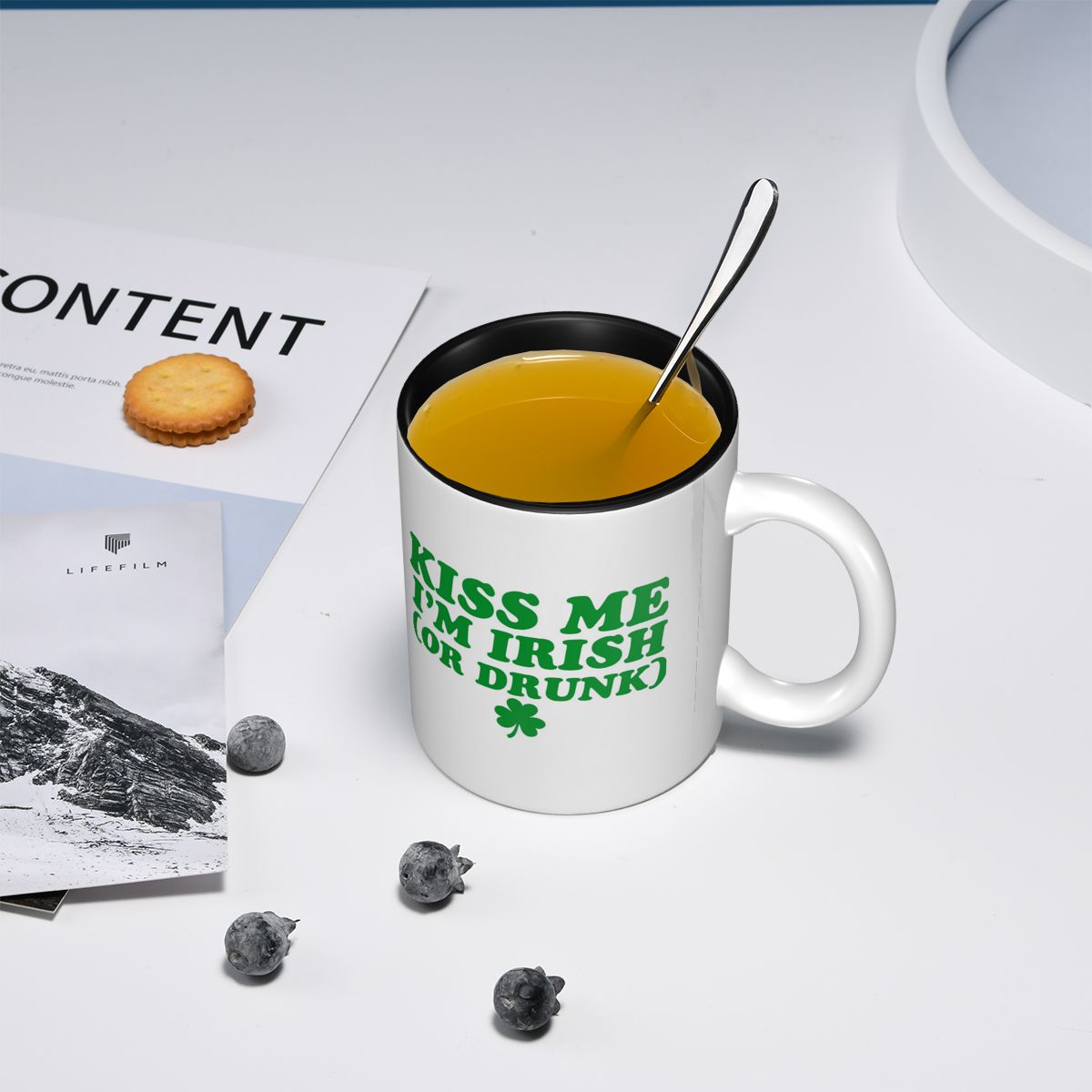 Kiss Me I'm Irish Mug Funny Ce - Coffee Tea Me 评论和价格