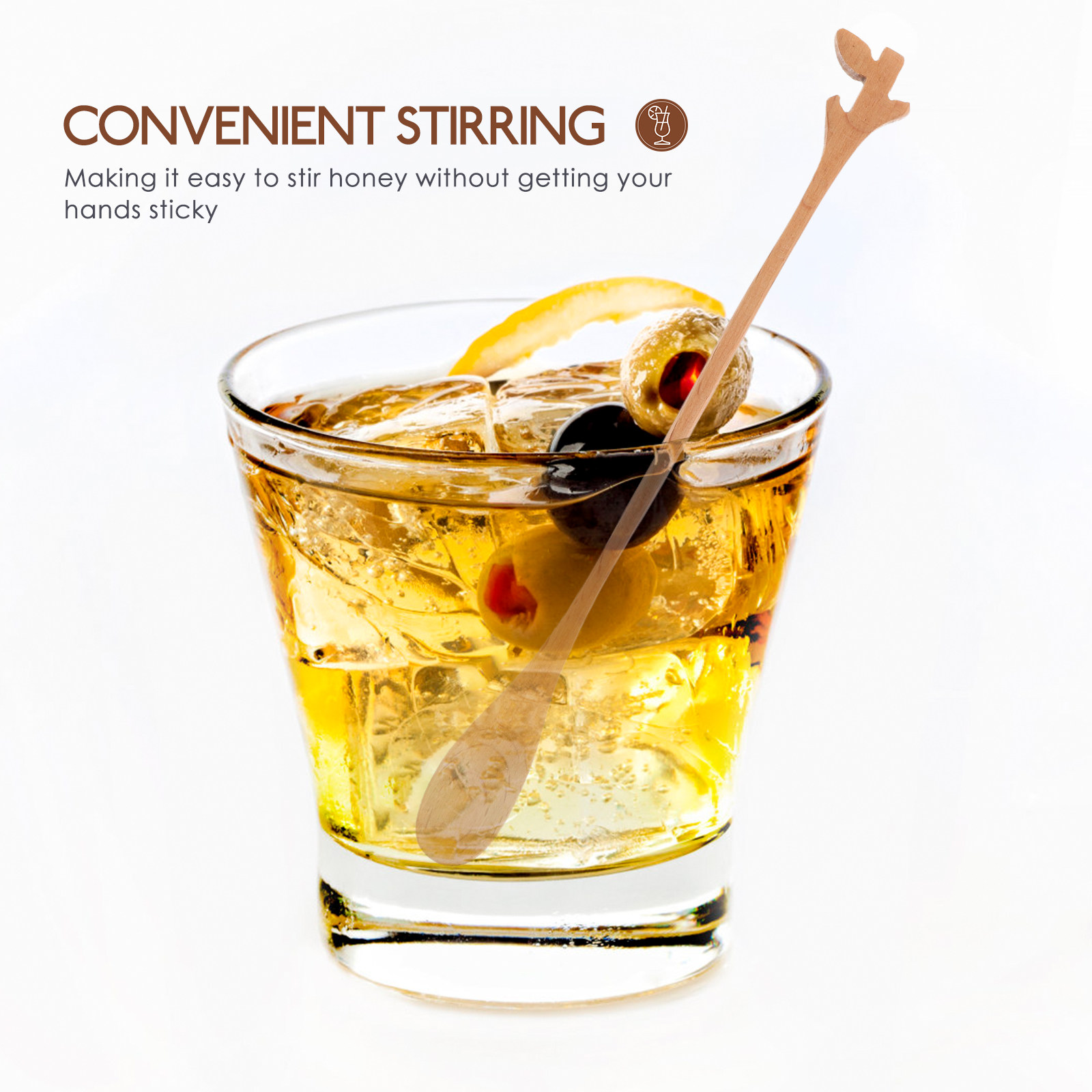 Wood Coffee Spoon Natural Wood - Tea Coffee Utensils 评论和价格