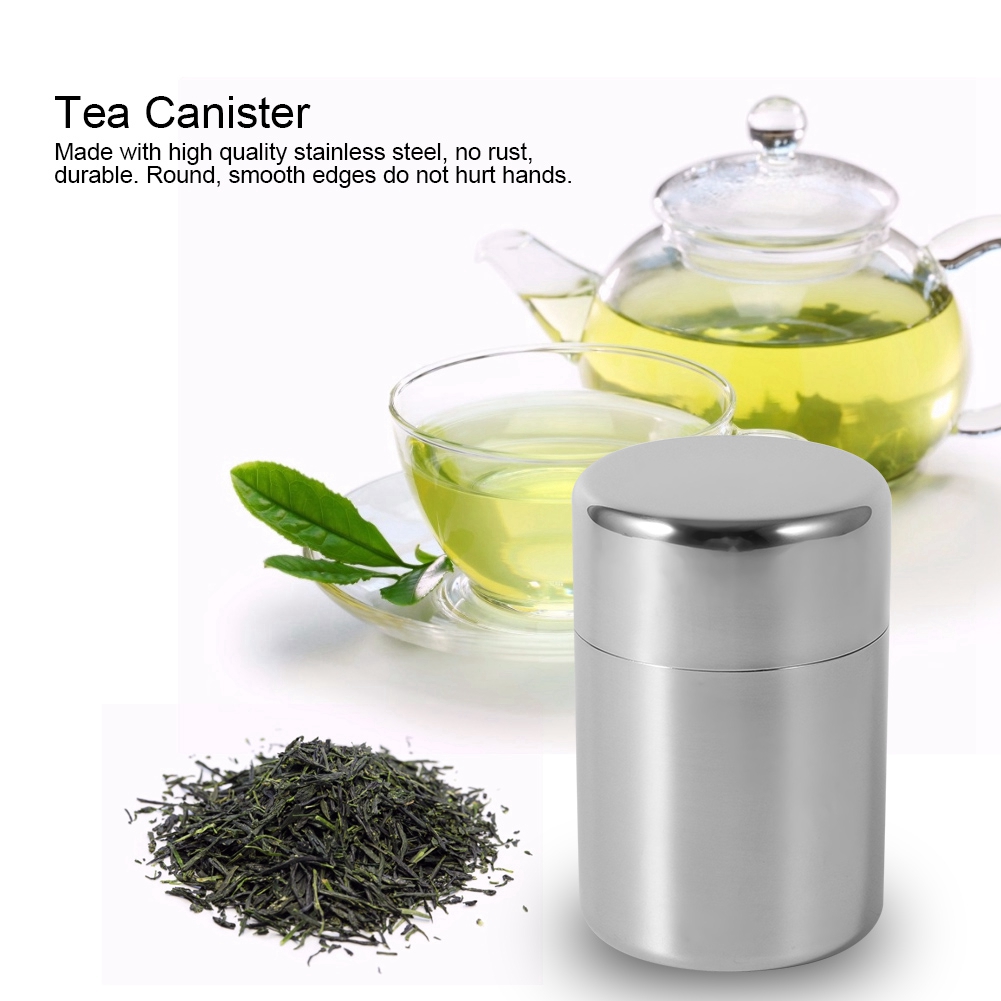 Stainless Steel Tea Leaf Tins  - Coffee Tea Sugar 评论和价格