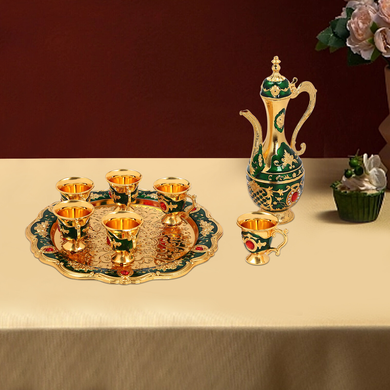 Turkish Tea Set Vintage Turkis - Tea Coffee Pot Set 评论和价格