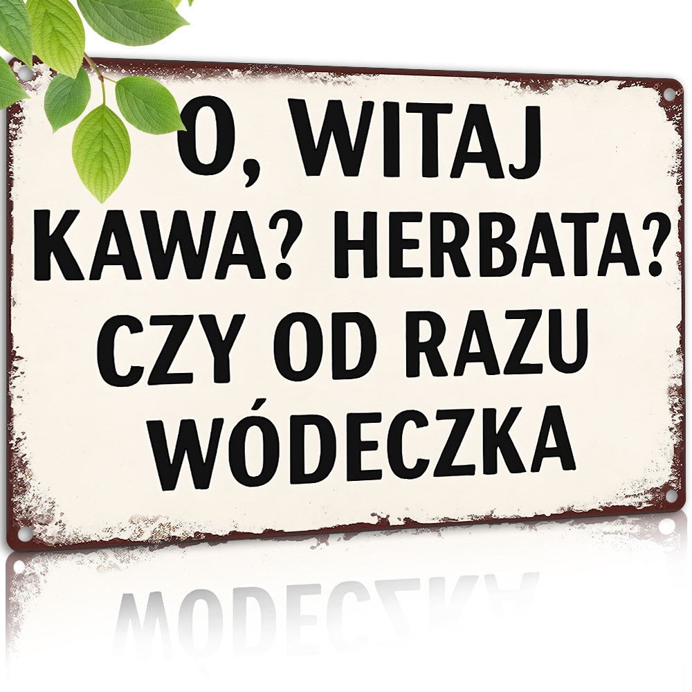 Vintage Metal Sign, Polish Fun - Coffee And Tea Quotes Funny 评论和价格