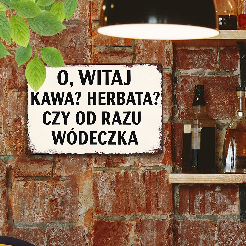 Vintage Metal Sign, Polish Fun - Coffee And Tea Quotes Funny 评论和价格