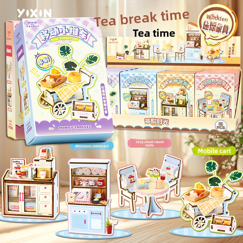 ature Wooden Furniture Set for - Coffee Tea Break 评论和价格
