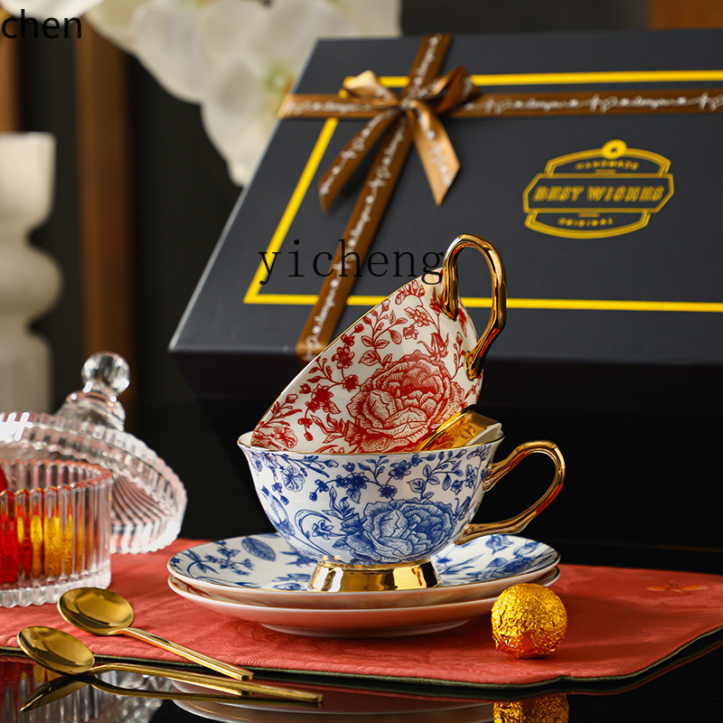 HXL ceramic coffee cup afterno - Coffee Tea Gift Set 评论和价格