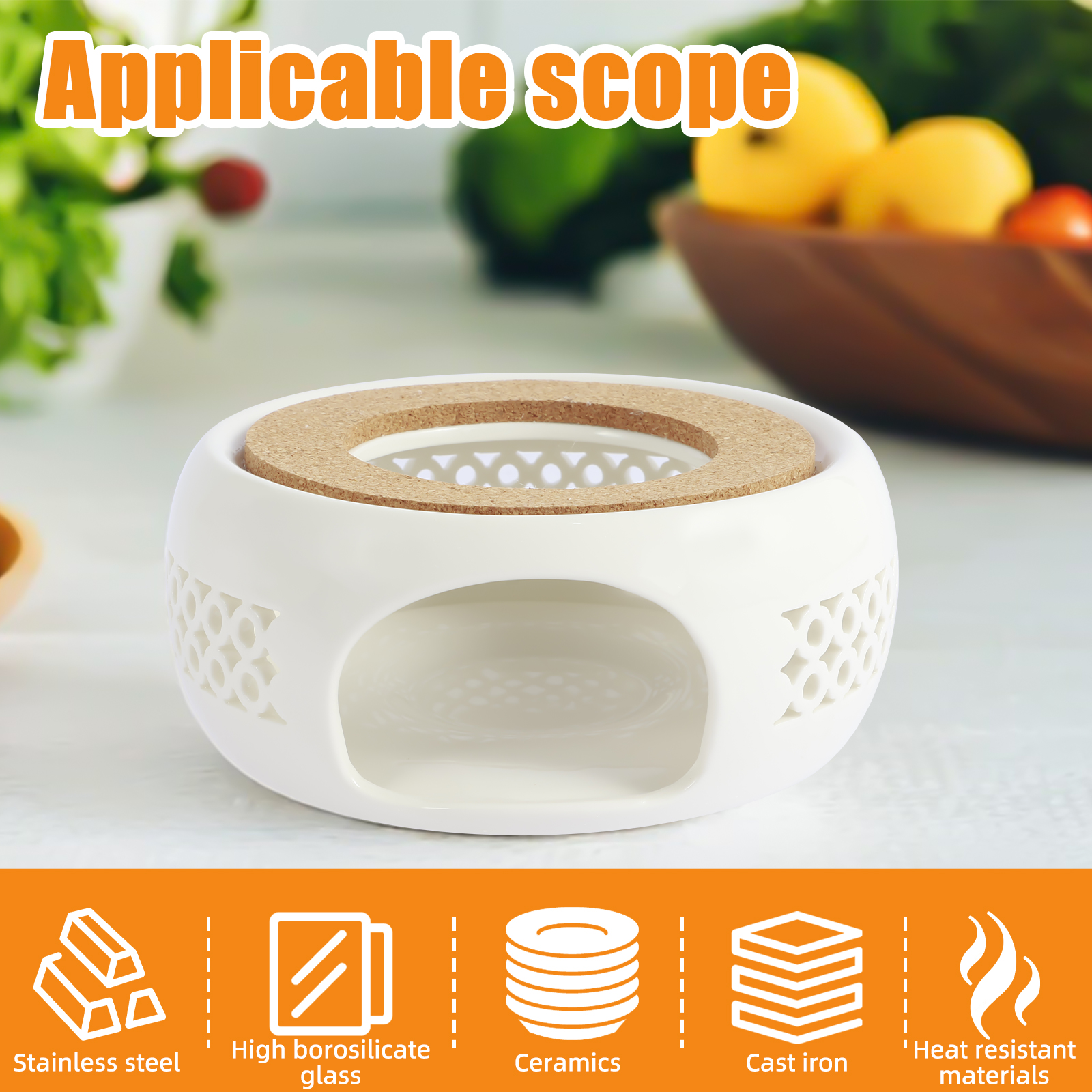 Ceramic Teapot Warmer Holder B - Coffee Tea Stand 评论和价格