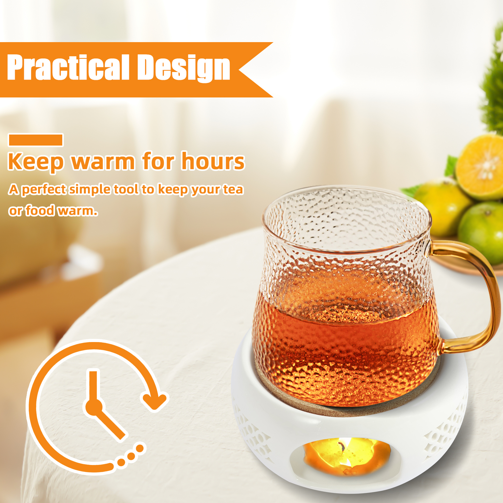 Ceramic Teapot Warmer Holder B - Coffee Tea Stand 评论和价格