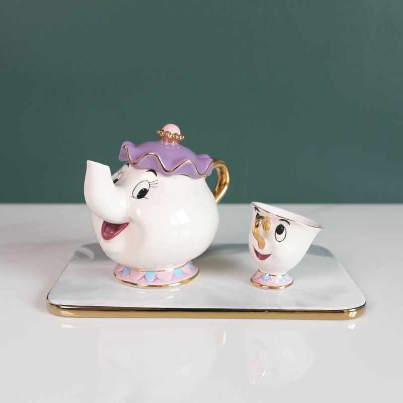 Hot Teapot Cartoon Beauty And  - Coffee Tea Gift Set 评论和价格
