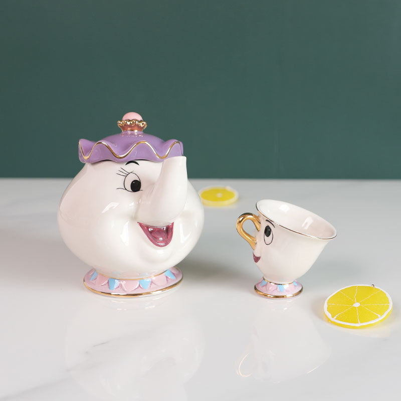 Hot Teapot Cartoon Beauty And  - Coffee Tea Gift Set 评论和价格