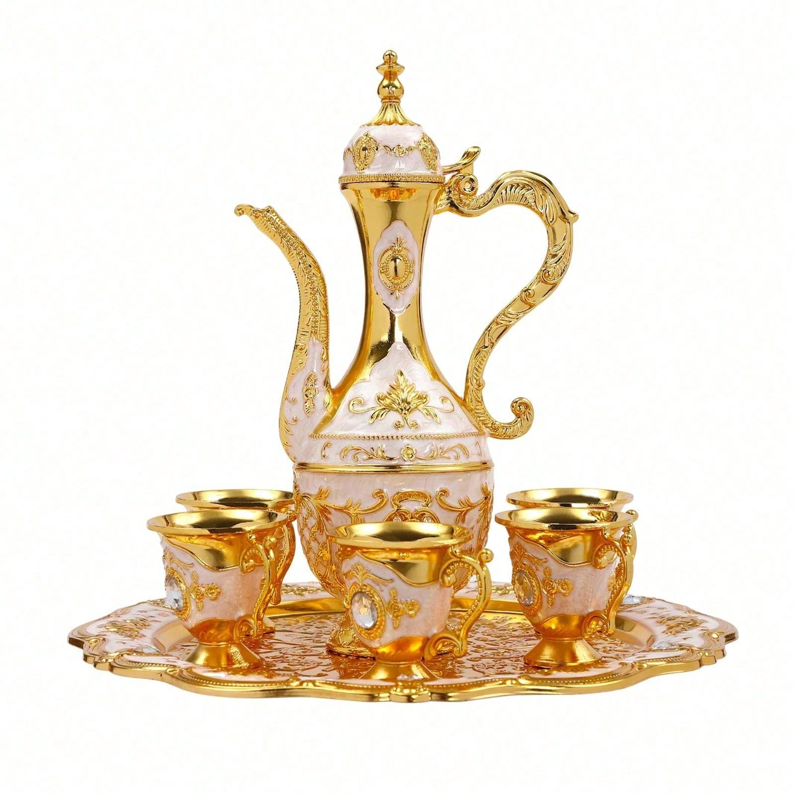Vintage Turkish Tea Set with C - Coffee Tea Gift Set 评论和价格