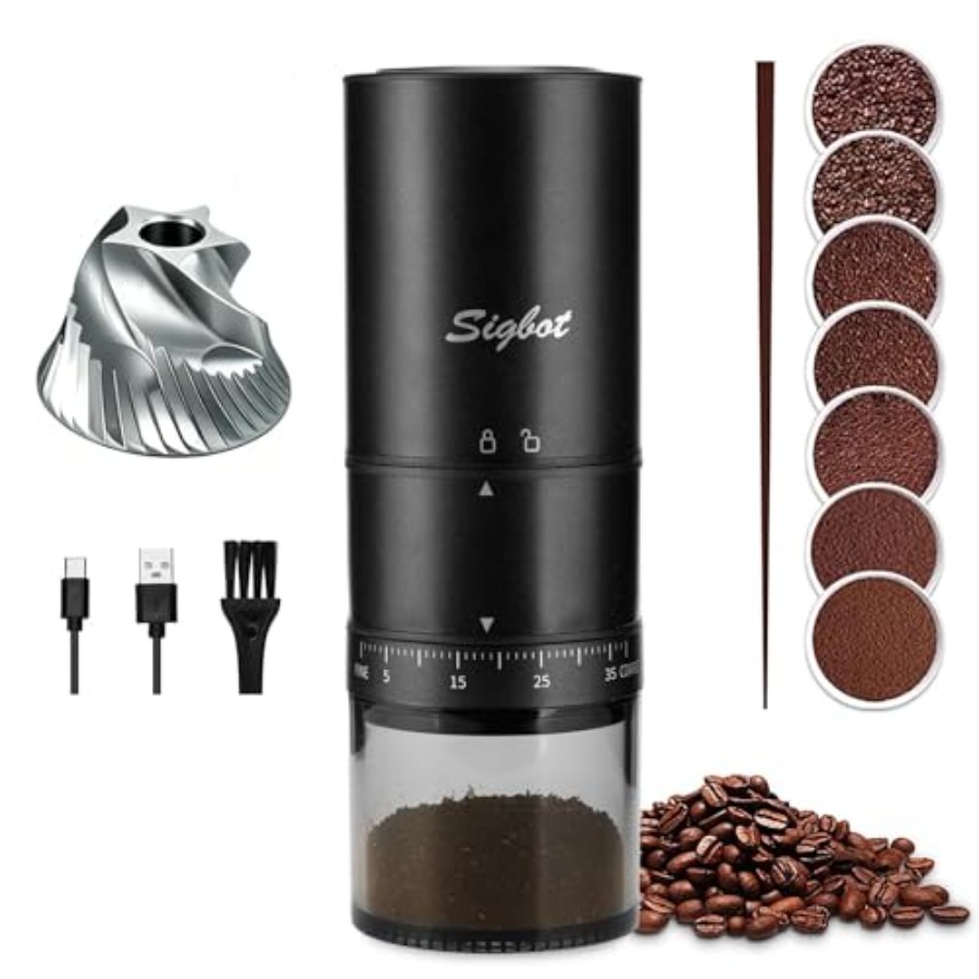 Portable Electric Coffee Grind - Coffee & Tea Haus 评论和价格