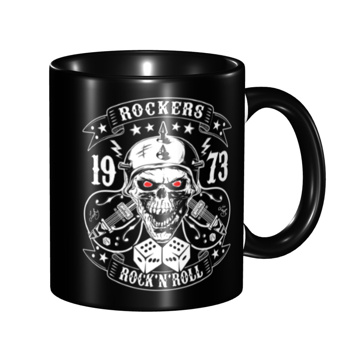 Personalized Rockabilly Rock S - Water Tea And Coffee 评论和价格